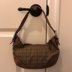 Coach signature shoulder bag